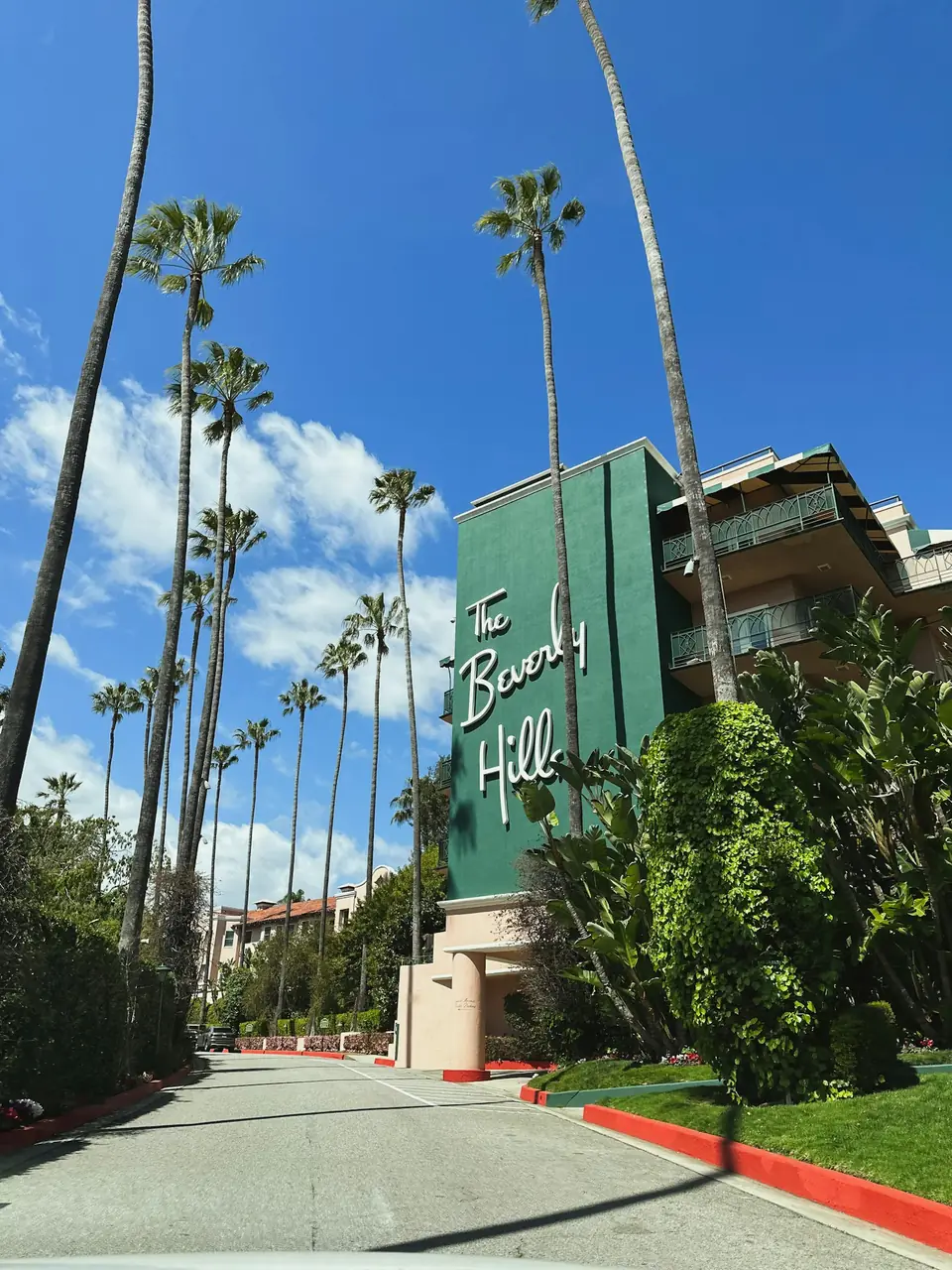 Luxury shopping street in California