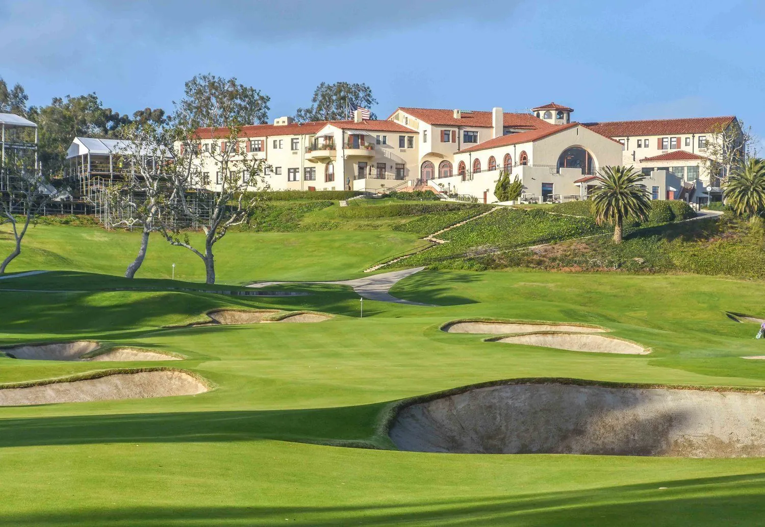 Riviera Country Club fairways in Pacific Palisades, Los Angeles