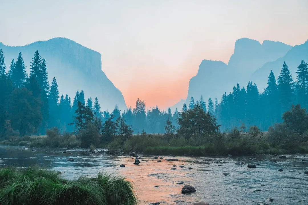 Yosemite Valley granite cliffs